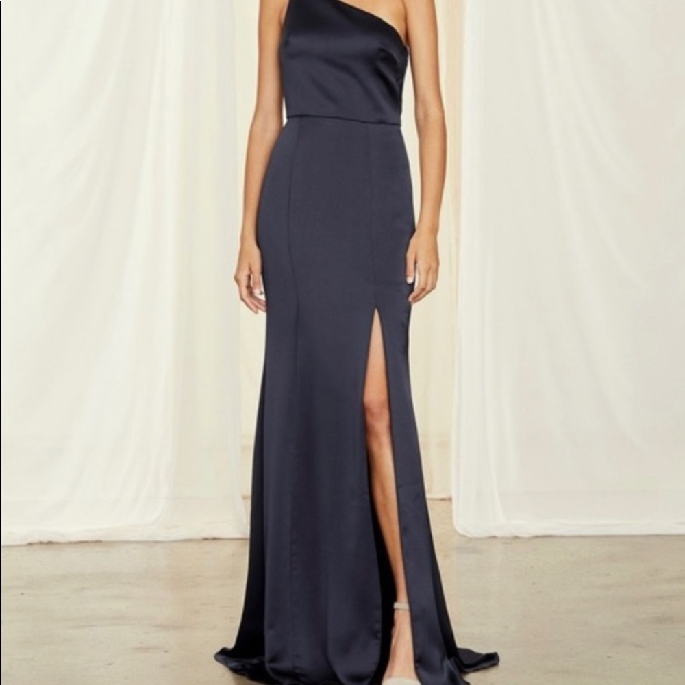 Amsale Satin Gown Dress (4-8)